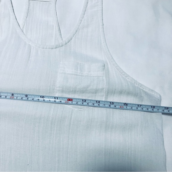 Victoria Secret XS white Racerback Tank/swim Coverup with Tassel Fringe - Picture 6 of 10